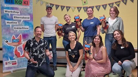 Team Zeisigweg mit Medienpädagogen